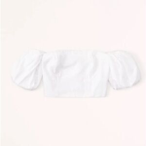 Abercrombie Poplin Off the Shoulder Top